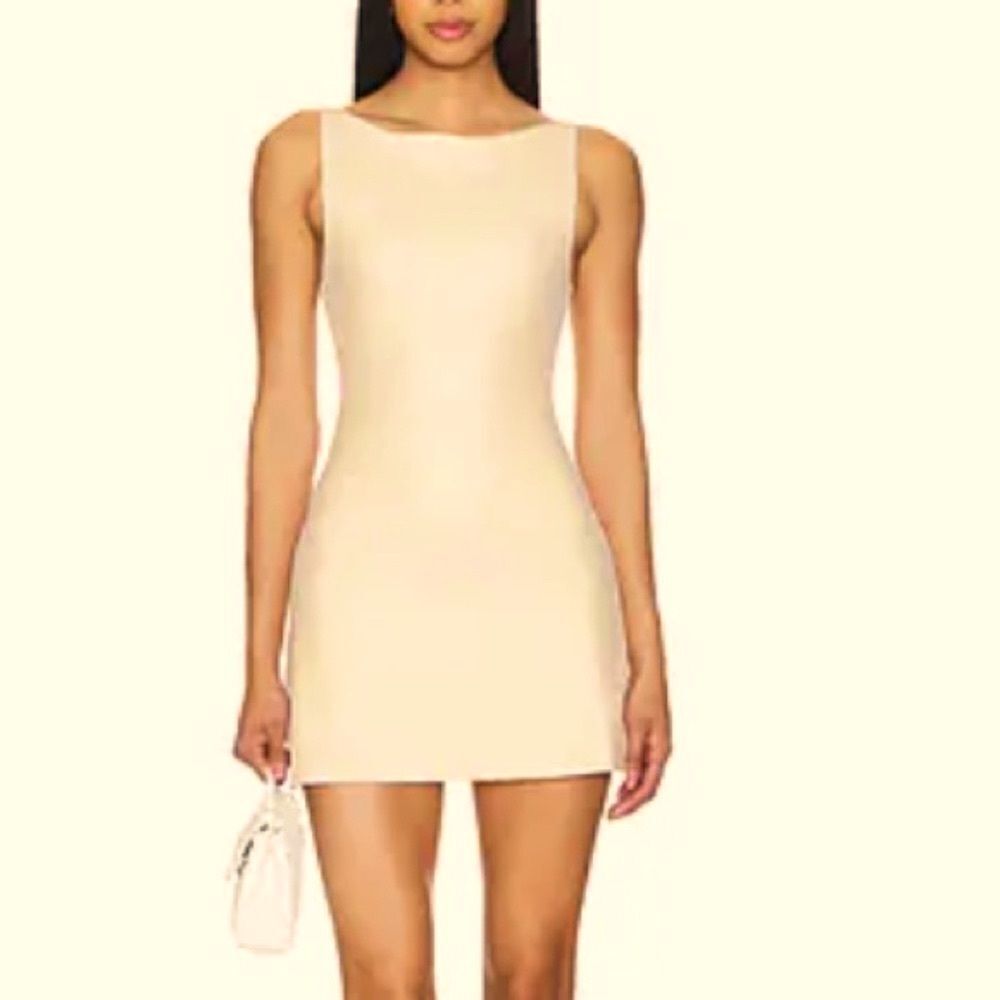 Nubyen cream skort dress